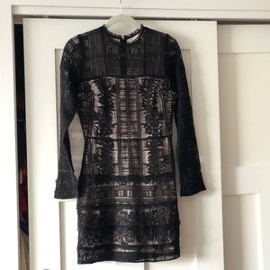 PARKER Black Label - Black Lace Dress Size Small